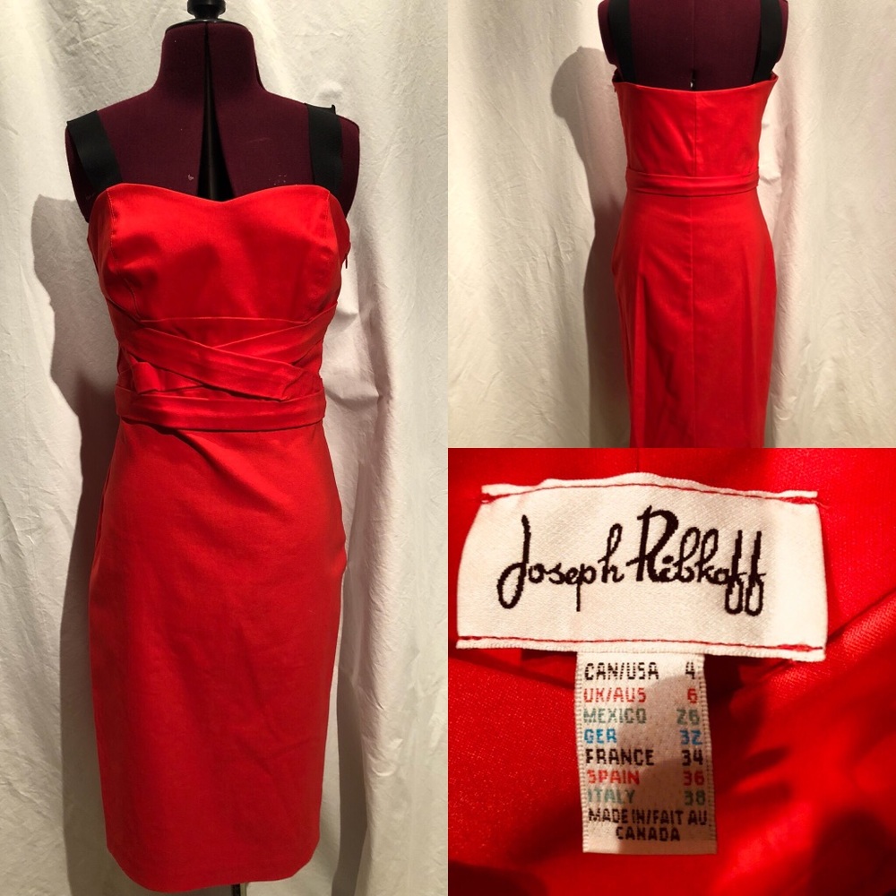 Joseph Ribkoff Red Cocktail Dress